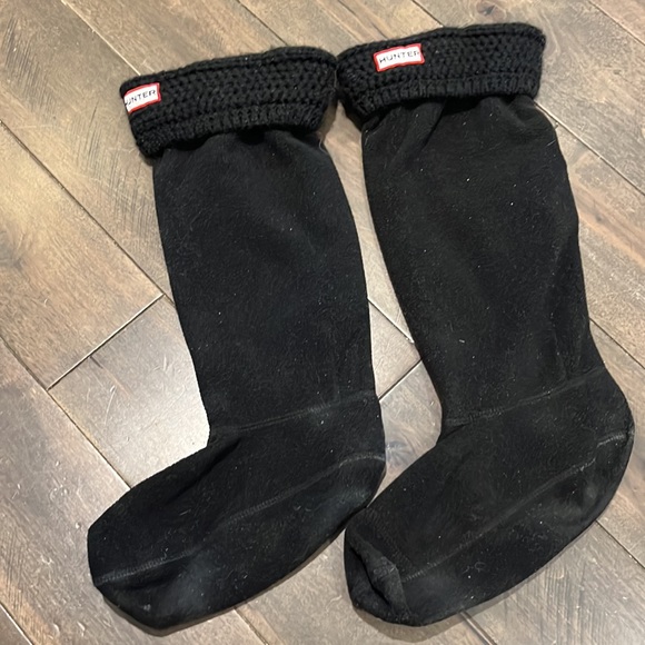 Hunter Original Gloss Tall Rain Boots with Fleece Liners - Picture 11 of 11